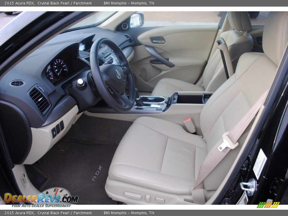 2015 Acura RDX Crystal Black Pearl / Parchment Photo #12