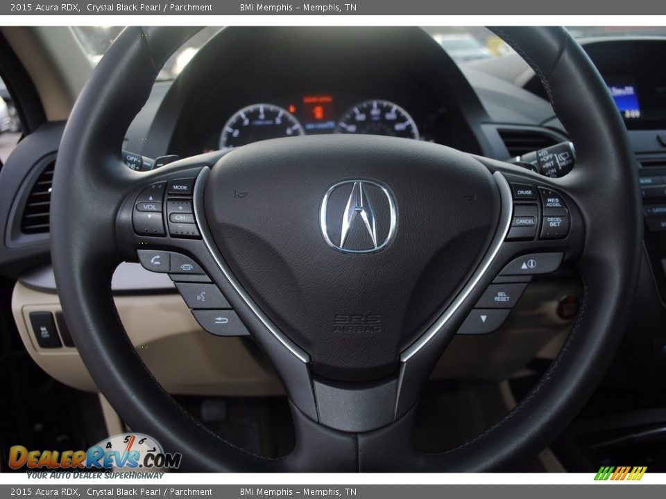 2015 Acura RDX Crystal Black Pearl / Parchment Photo #14