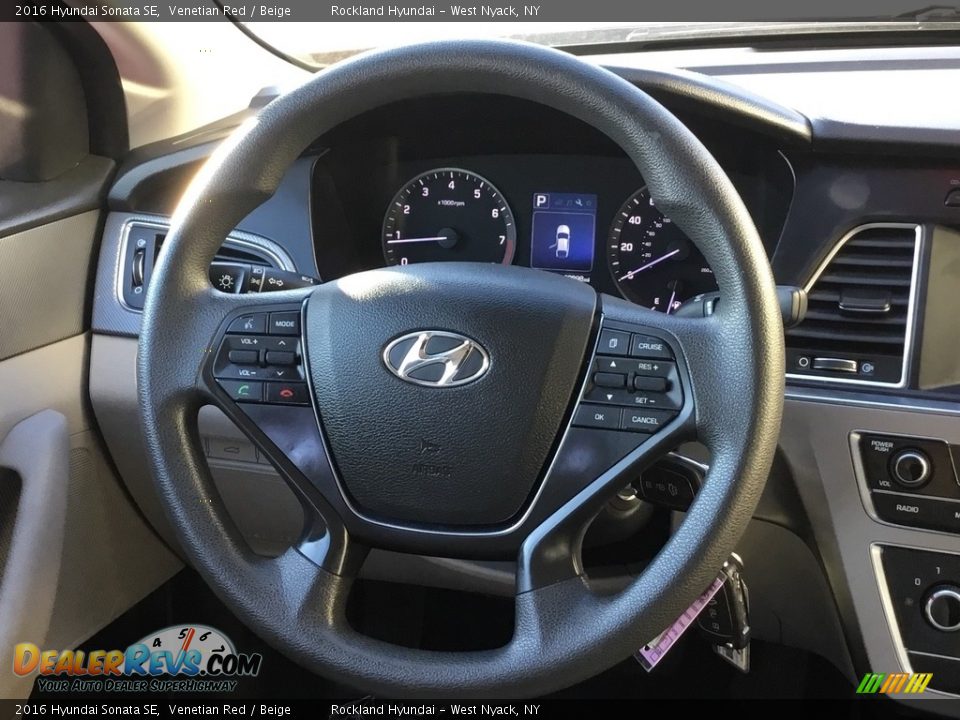 2016 Hyundai Sonata SE Venetian Red / Beige Photo #17