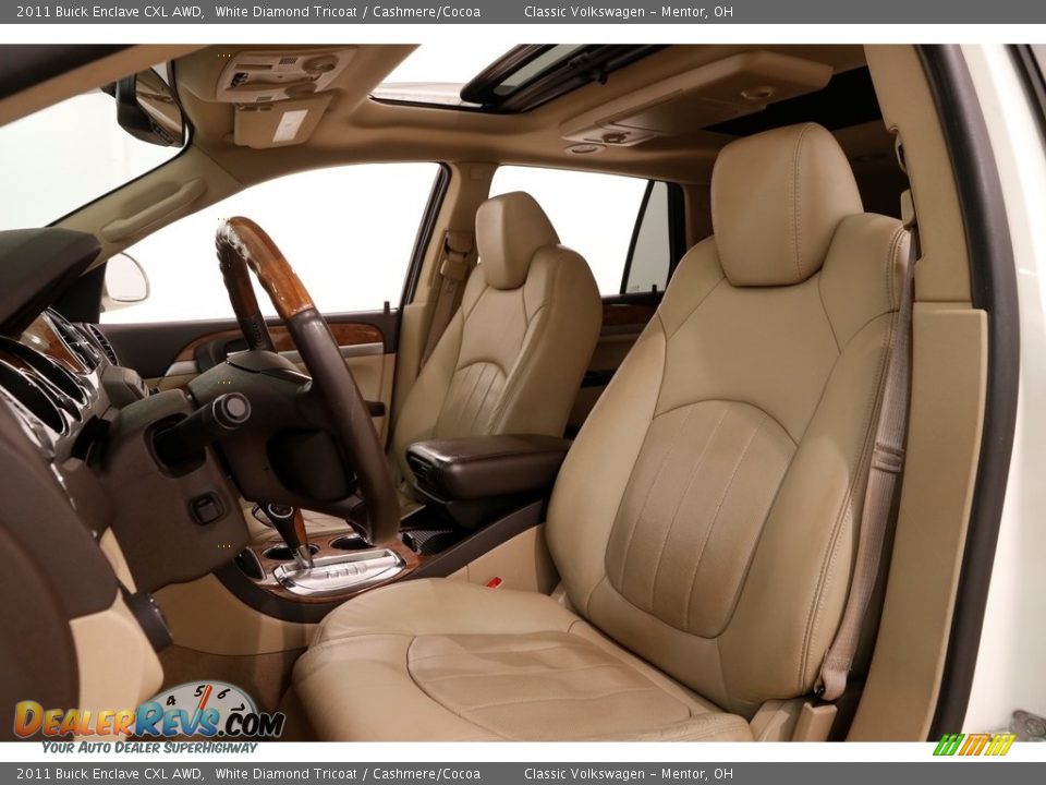 2011 Buick Enclave CXL AWD White Diamond Tricoat / Cashmere/Cocoa Photo #4