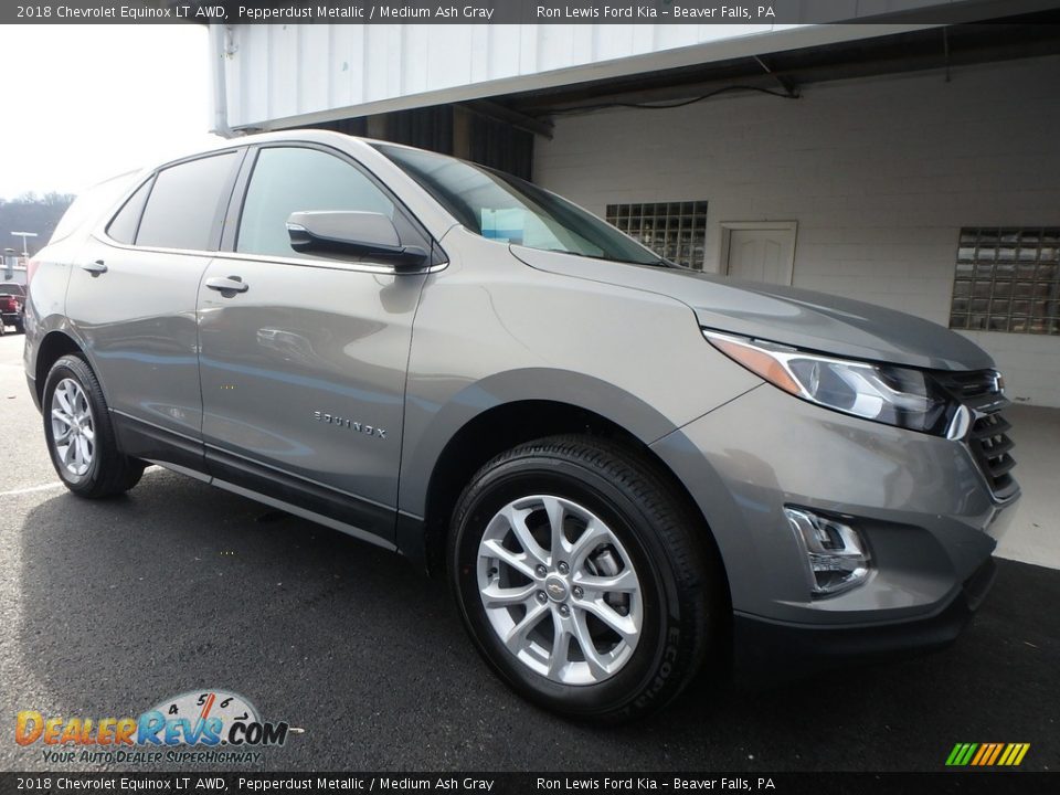 2018 Chevrolet Equinox LT AWD Pepperdust Metallic / Medium Ash Gray Photo #9