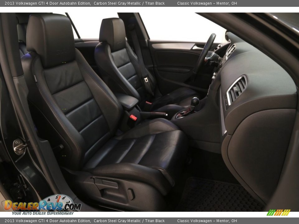 2013 Volkswagen GTI 4 Door Autobahn Edition Carbon Steel Gray Metallic / Titan Black Photo #11