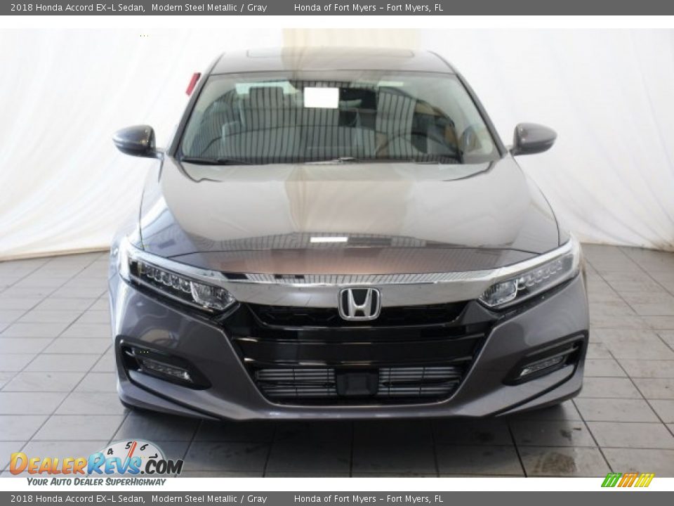 2018 Honda Accord EX-L Sedan Modern Steel Metallic / Gray Photo #4