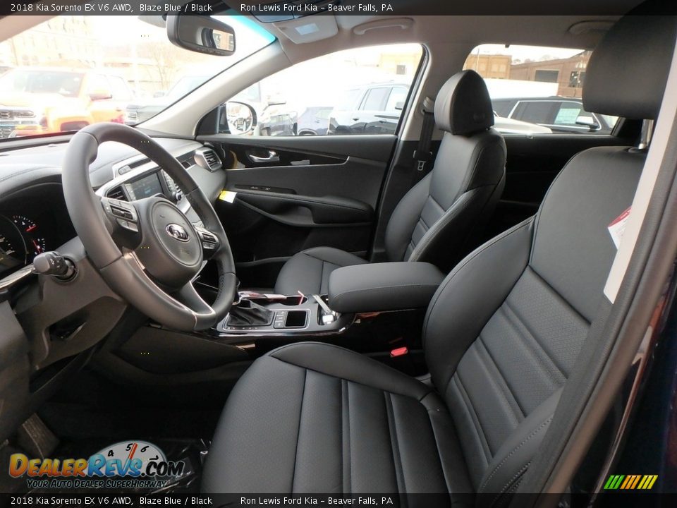 Black Interior - 2018 Kia Sorento EX V6 AWD Photo #11
