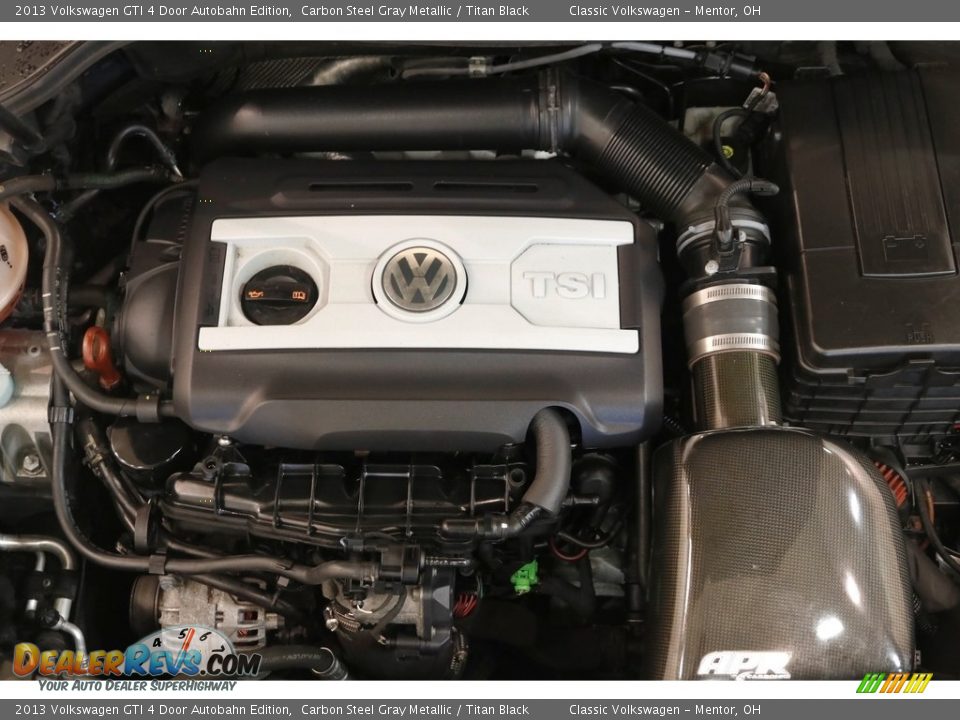 2013 Volkswagen GTI 4 Door Autobahn Edition Carbon Steel Gray Metallic / Titan Black Photo #15