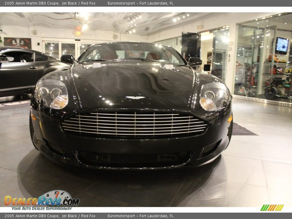 2005 Aston Martin DB9 Coupe Jet Black / Red Fox Photo #2