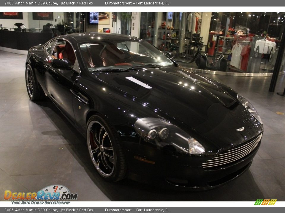 2005 Aston Martin DB9 Coupe Jet Black / Red Fox Photo #3