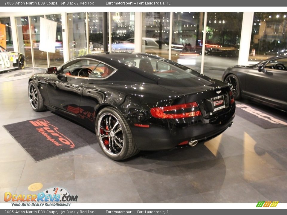 2005 Aston Martin DB9 Coupe Jet Black / Red Fox Photo #4