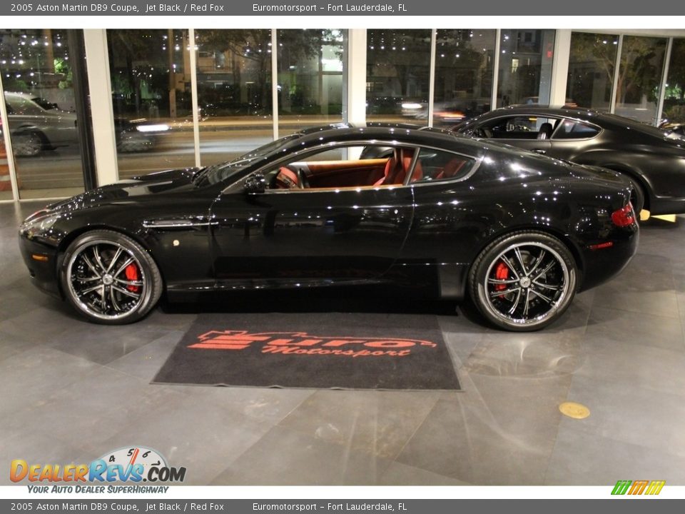 2005 Aston Martin DB9 Coupe Jet Black / Red Fox Photo #6