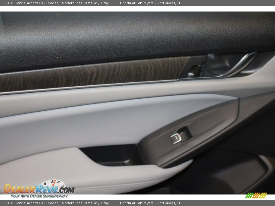 2018 Honda Accord EX-L Sedan Modern Steel Metallic / Gray Photo #23