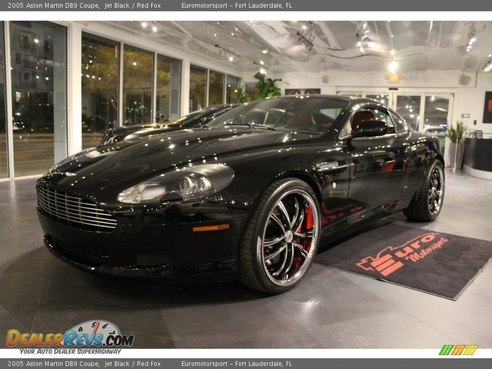 2005 Aston Martin DB9 Coupe Jet Black / Red Fox Photo #8