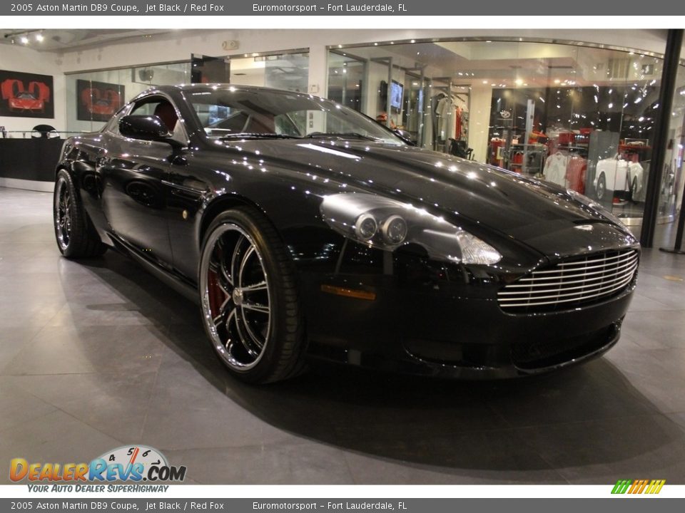 2005 Aston Martin DB9 Coupe Jet Black / Red Fox Photo #9