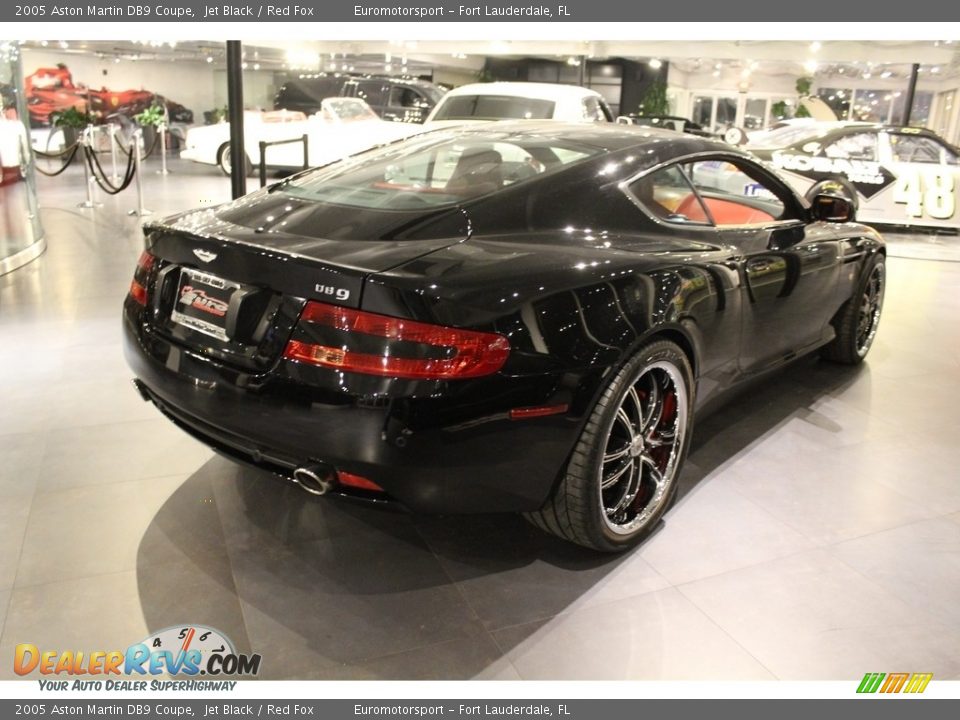 2005 Aston Martin DB9 Coupe Jet Black / Red Fox Photo #11