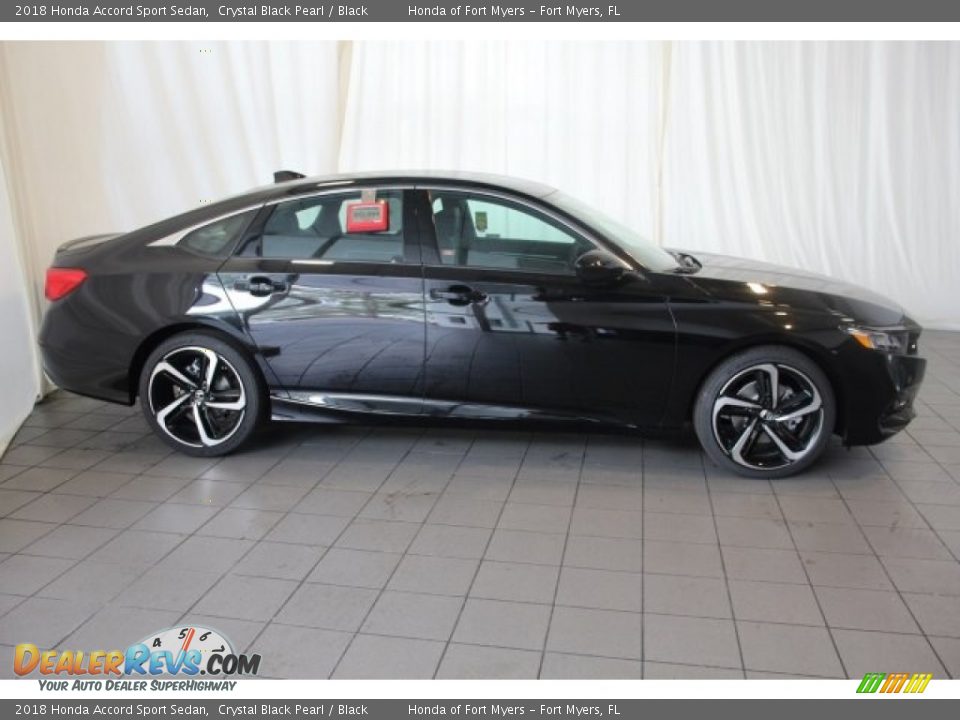 2018 Honda Accord Sport Sedan Crystal Black Pearl / Black Photo #3