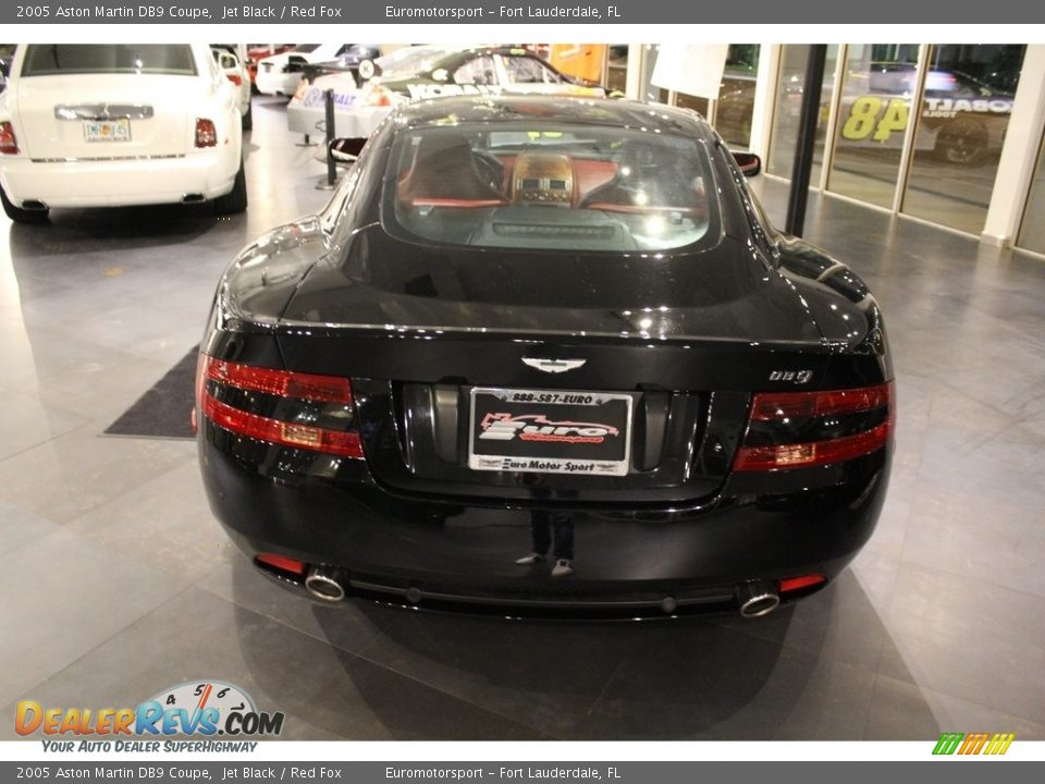 2005 Aston Martin DB9 Coupe Jet Black / Red Fox Photo #12