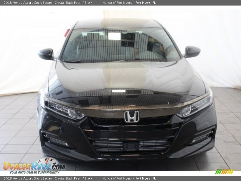 2018 Honda Accord Sport Sedan Crystal Black Pearl / Black Photo #4