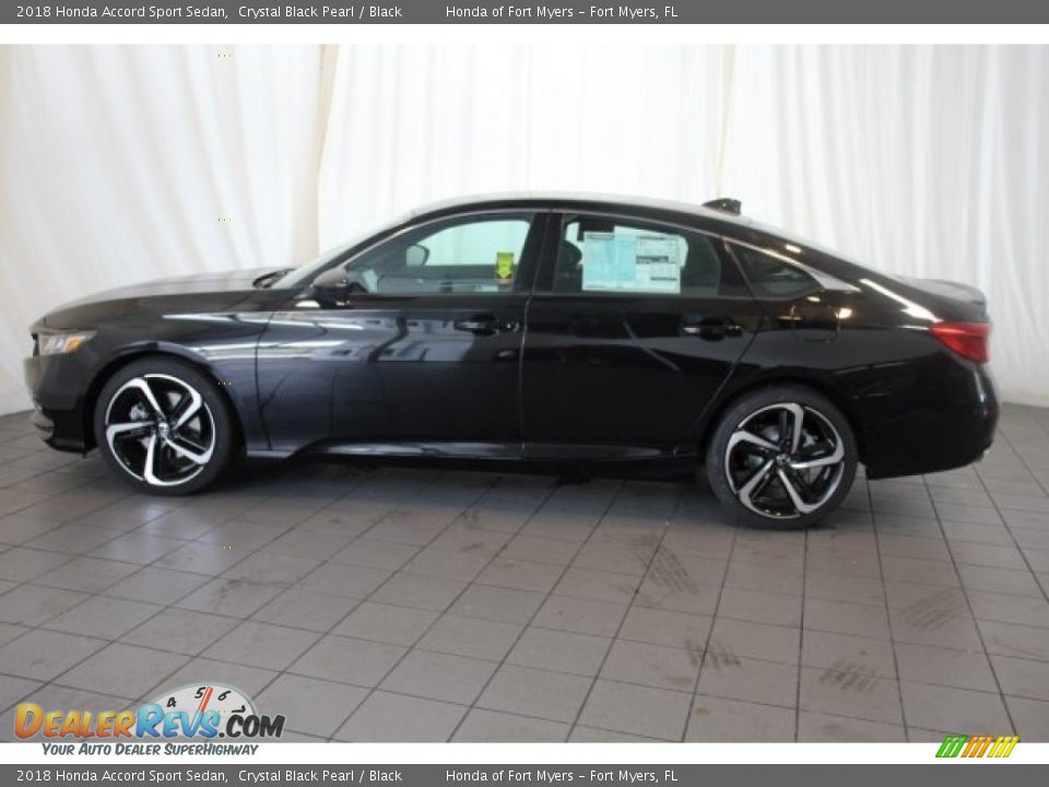 2018 Honda Accord Sport Sedan Crystal Black Pearl / Black Photo #5