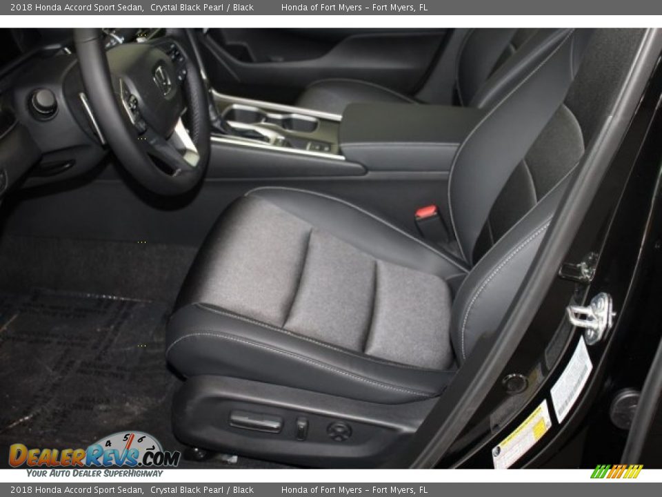2018 Honda Accord Sport Sedan Crystal Black Pearl / Black Photo #11