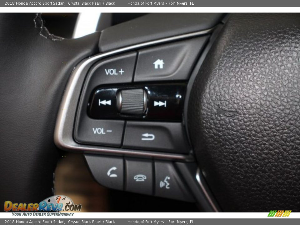 2018 Honda Accord Sport Sedan Crystal Black Pearl / Black Photo #13