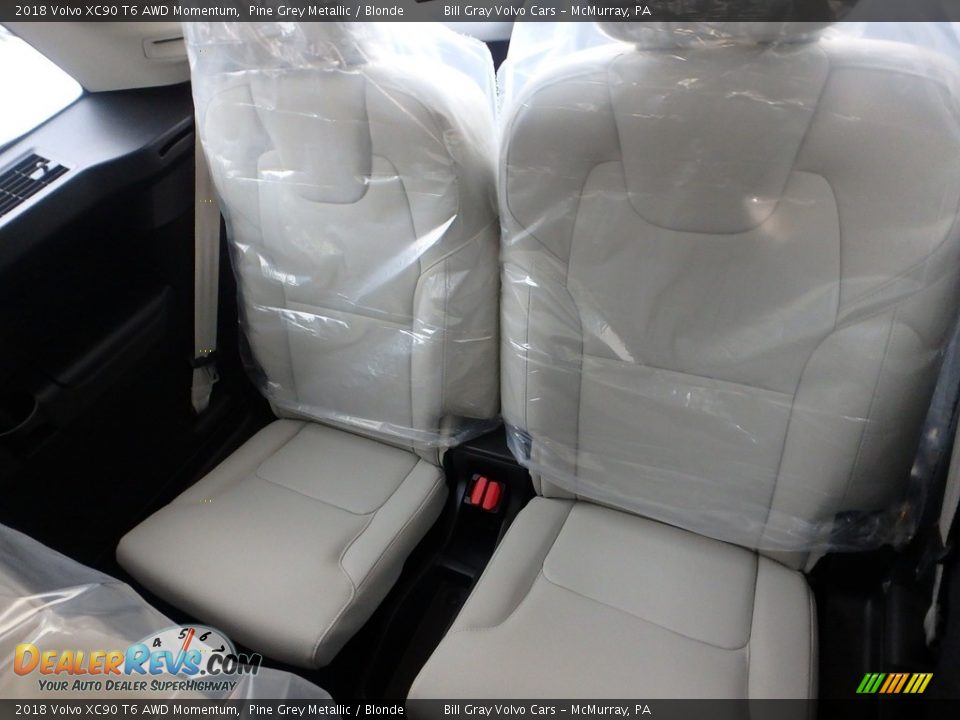 2018 Volvo XC90 T6 AWD Momentum Pine Grey Metallic / Blonde Photo #9