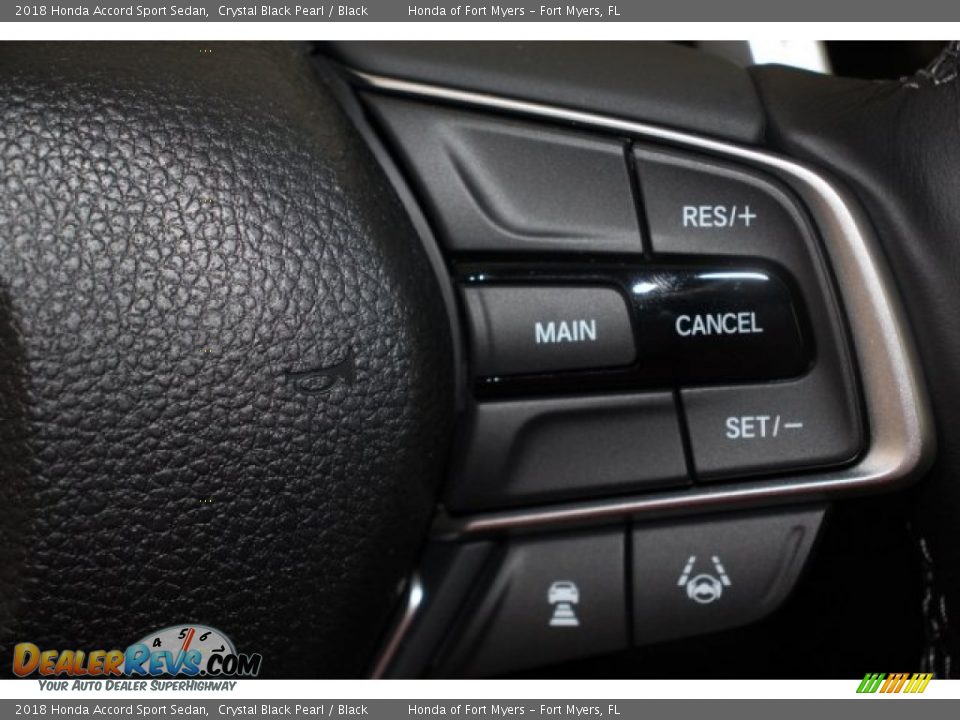 2018 Honda Accord Sport Sedan Crystal Black Pearl / Black Photo #14