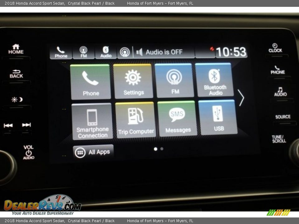 2018 Honda Accord Sport Sedan Crystal Black Pearl / Black Photo #16