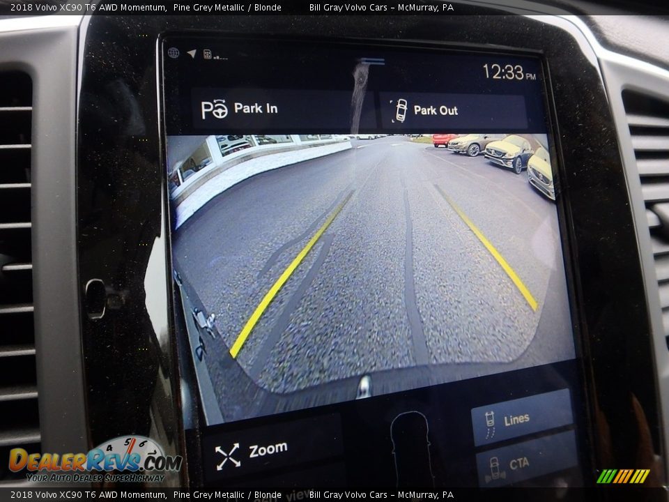 2018 Volvo XC90 T6 AWD Momentum Pine Grey Metallic / Blonde Photo #15