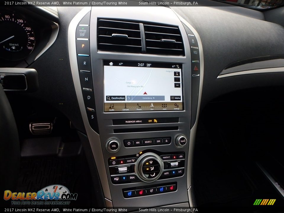 Controls of 2017 Lincoln MKZ Reserve AWD Photo #22