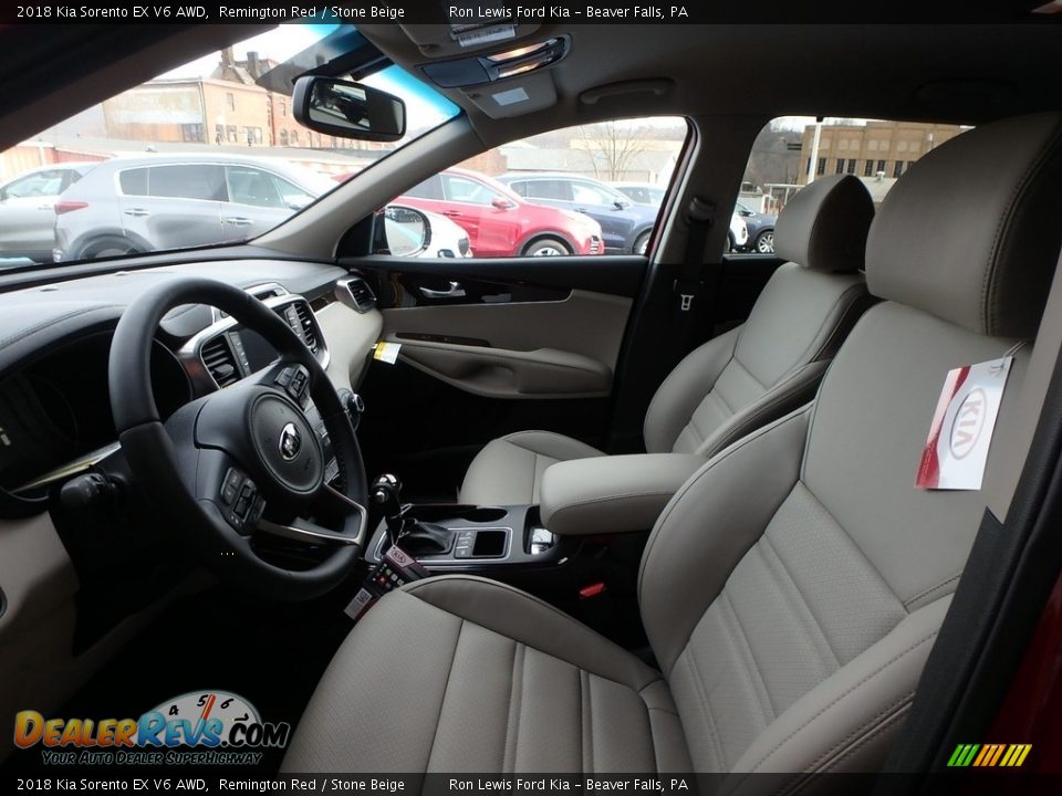 Front Seat of 2018 Kia Sorento EX V6 AWD Photo #11