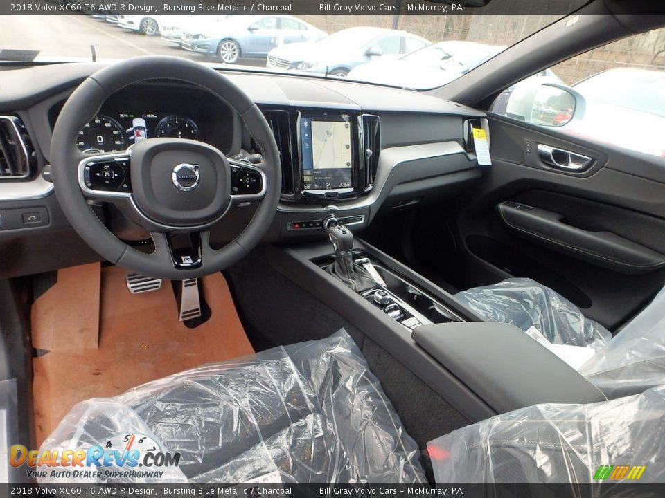 Charcoal Interior - 2018 Volvo XC60 T6 AWD R Design Photo #9