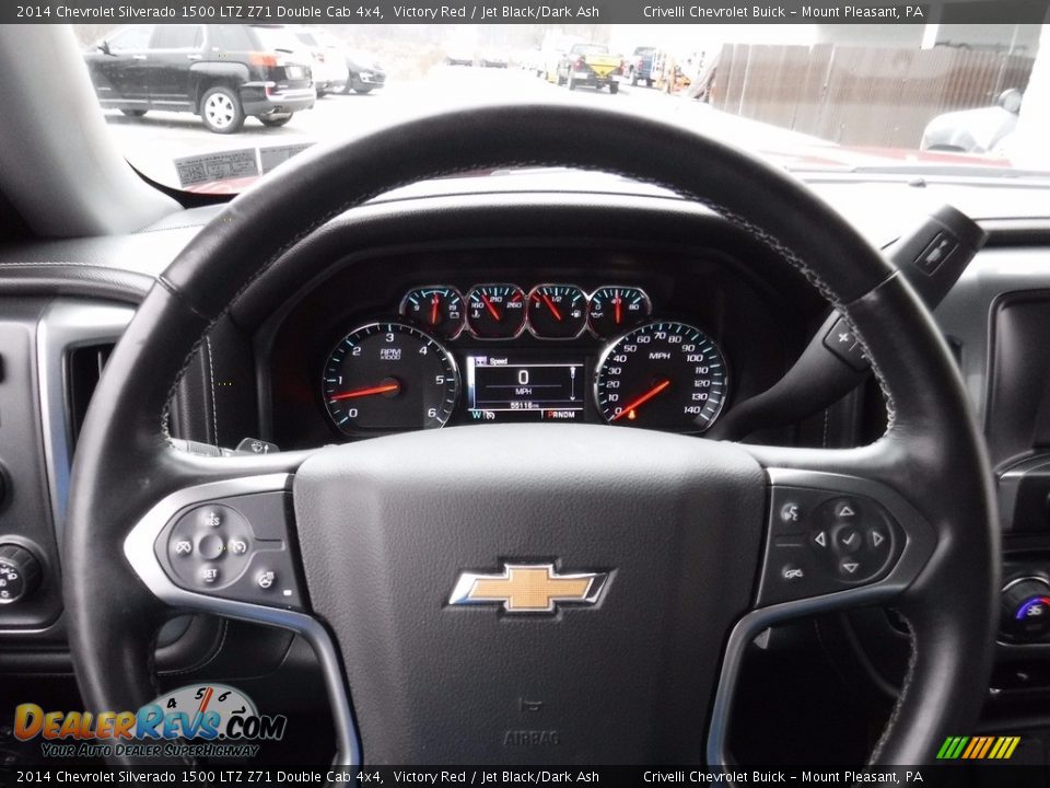 2014 Chevrolet Silverado 1500 LTZ Z71 Double Cab 4x4 Victory Red / Jet Black/Dark Ash Photo #34