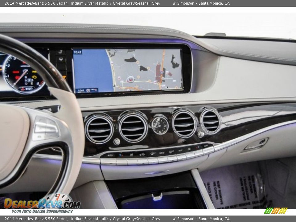 2014 Mercedes-Benz S 550 Sedan Iridium Silver Metallic / Crystal Grey/Seashell Grey Photo #5