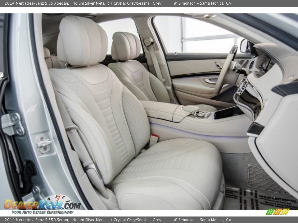 2014 Mercedes-Benz S 550 Sedan Iridium Silver Metallic / Crystal Grey/Seashell Grey Photo #6