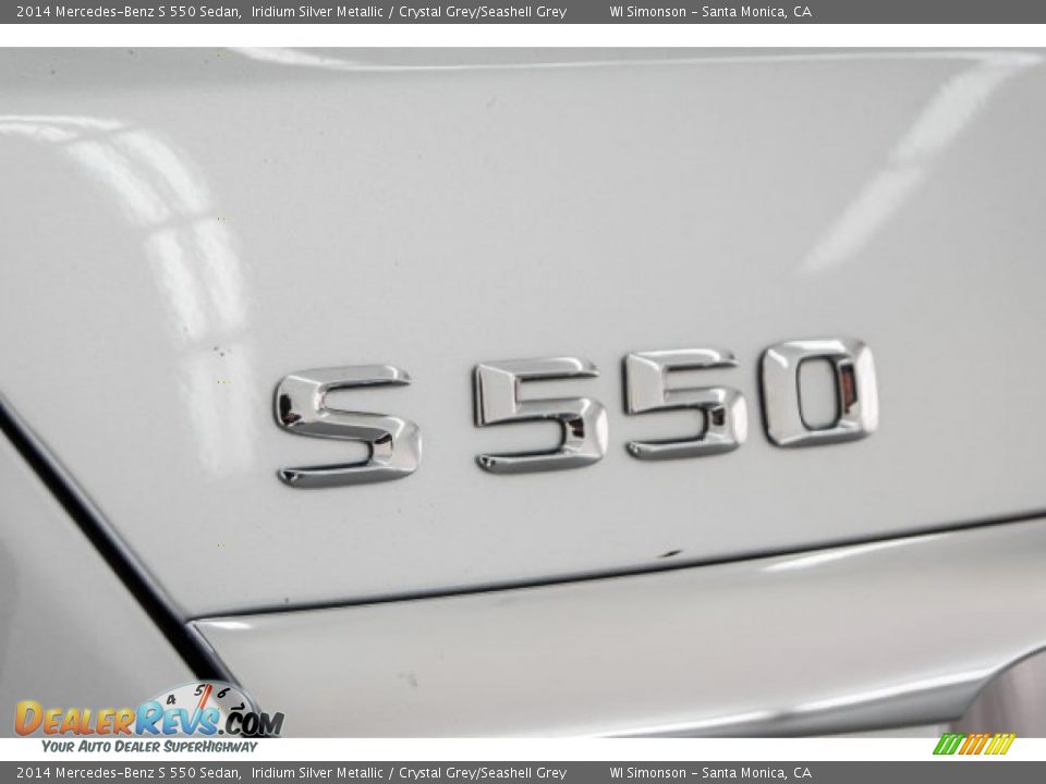 2014 Mercedes-Benz S 550 Sedan Iridium Silver Metallic / Crystal Grey/Seashell Grey Photo #7