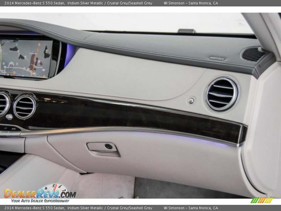 2014 Mercedes-Benz S 550 Sedan Iridium Silver Metallic / Crystal Grey/Seashell Grey Photo #25