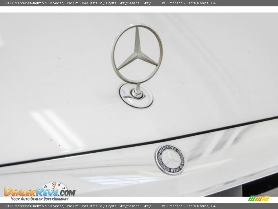 2014 Mercedes-Benz S 550 Sedan Iridium Silver Metallic / Crystal Grey/Seashell Grey Photo #30