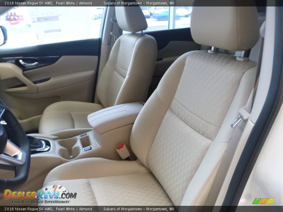 2018 Nissan Rogue SV AWD Pearl White / Almond Photo #12