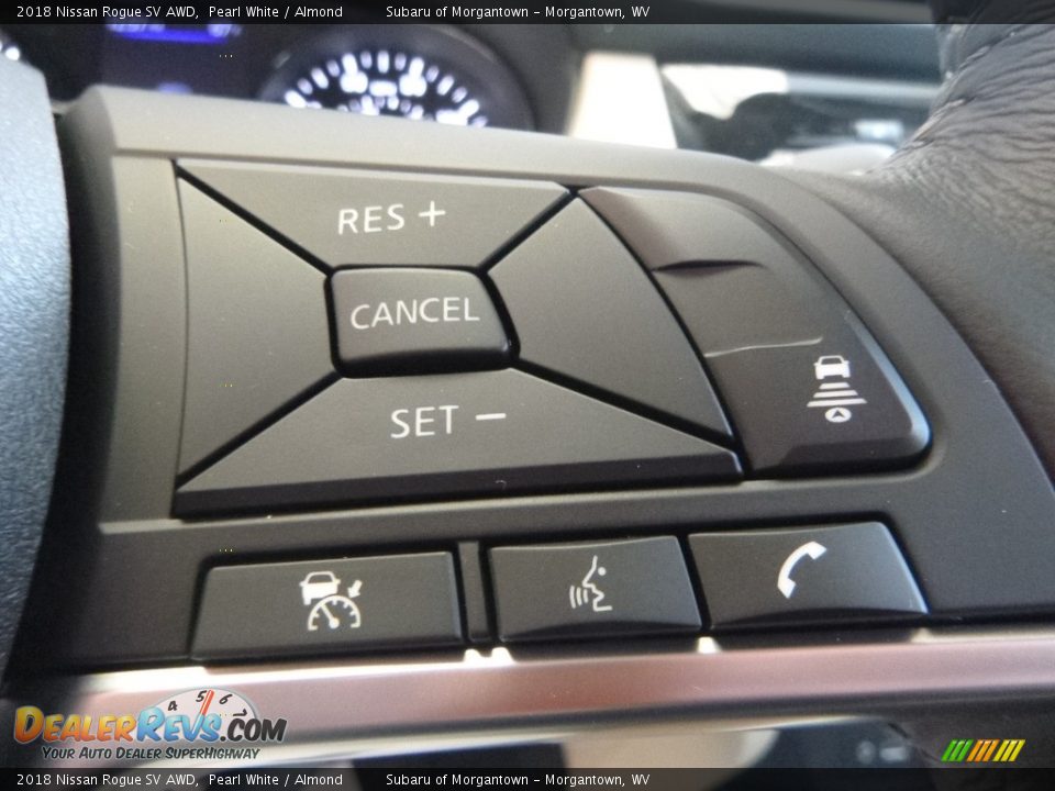 2018 Nissan Rogue SV AWD Pearl White / Almond Photo #17