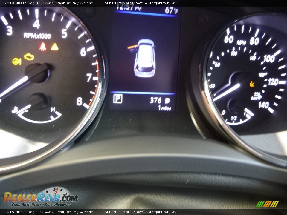 2018 Nissan Rogue SV AWD Pearl White / Almond Photo #20