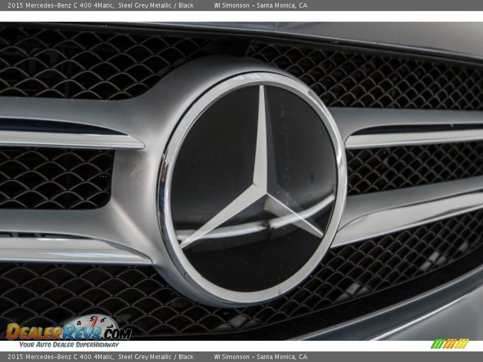 2015 Mercedes-Benz C 400 4Matic Steel Grey Metallic / Black Photo #31