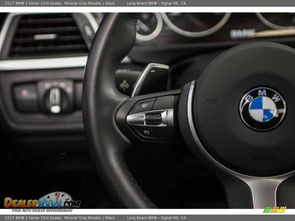 2017 BMW 3 Series 330i Sedan Mineral Grey Metallic / Black Photo #13