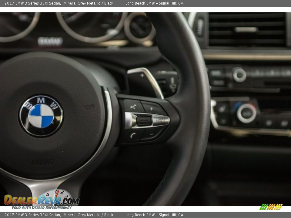 2017 BMW 3 Series 330i Sedan Mineral Grey Metallic / Black Photo #14