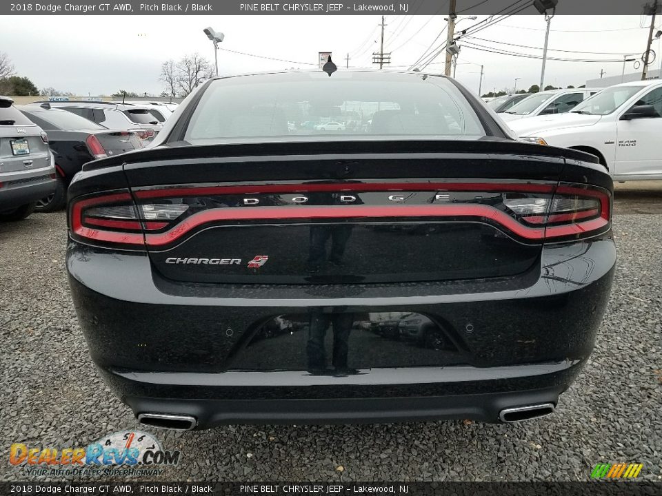2018 Dodge Charger GT AWD Pitch Black / Black Photo #5