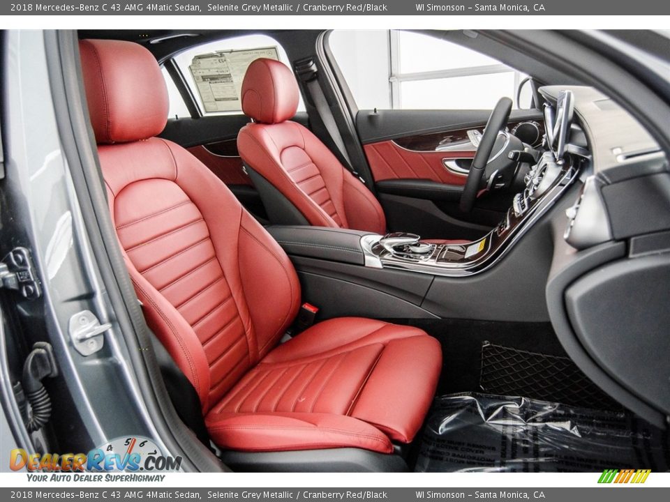 Cranberry Red/Black Interior - 2018 Mercedes-Benz C 43 AMG 4Matic Sedan Photo #2