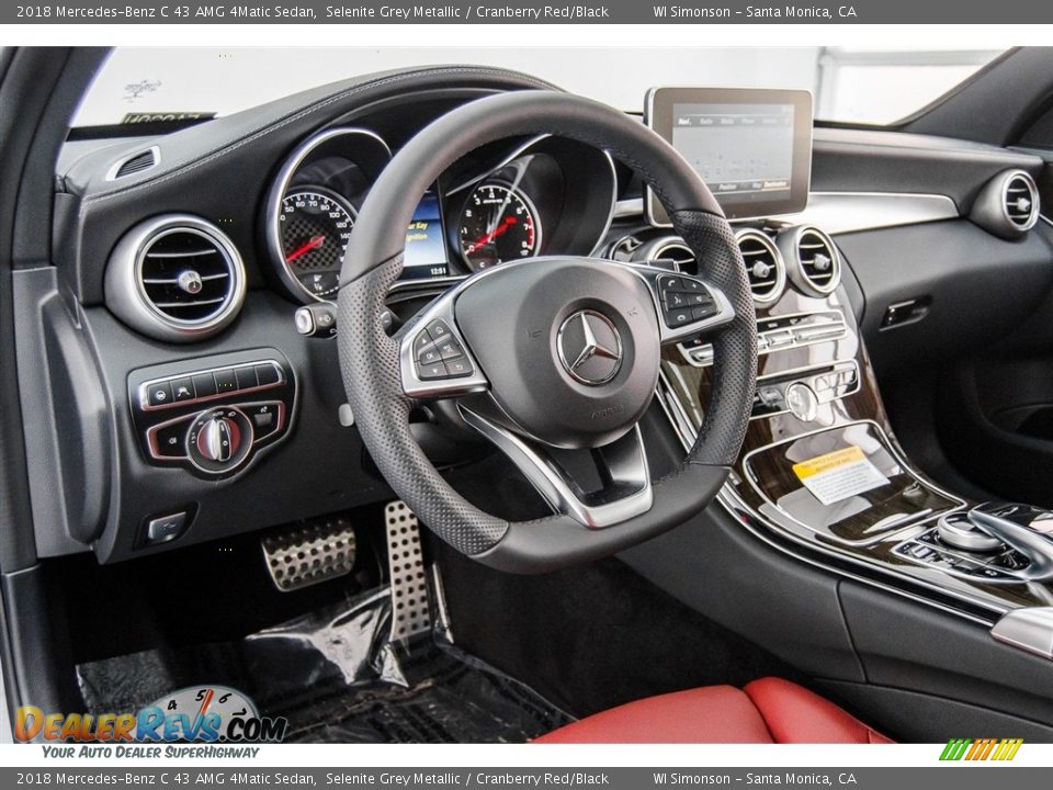2018 Mercedes-Benz C 43 AMG 4Matic Sedan Steering Wheel Photo #6