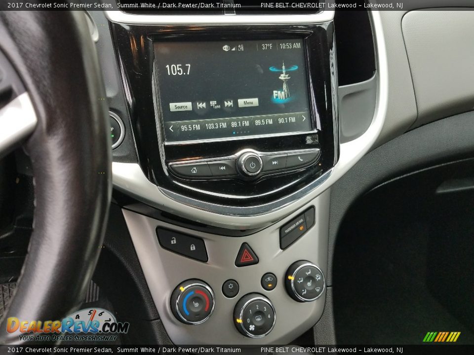 2017 Chevrolet Sonic Premier Sedan Summit White / Dark Pewter/Dark Titanium Photo #4