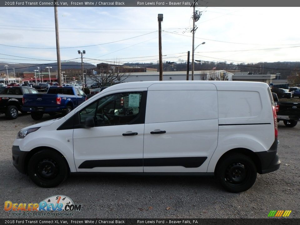 2018 Ford Transit Connect XL Van Frozen White / Charcoal Black Photo #8