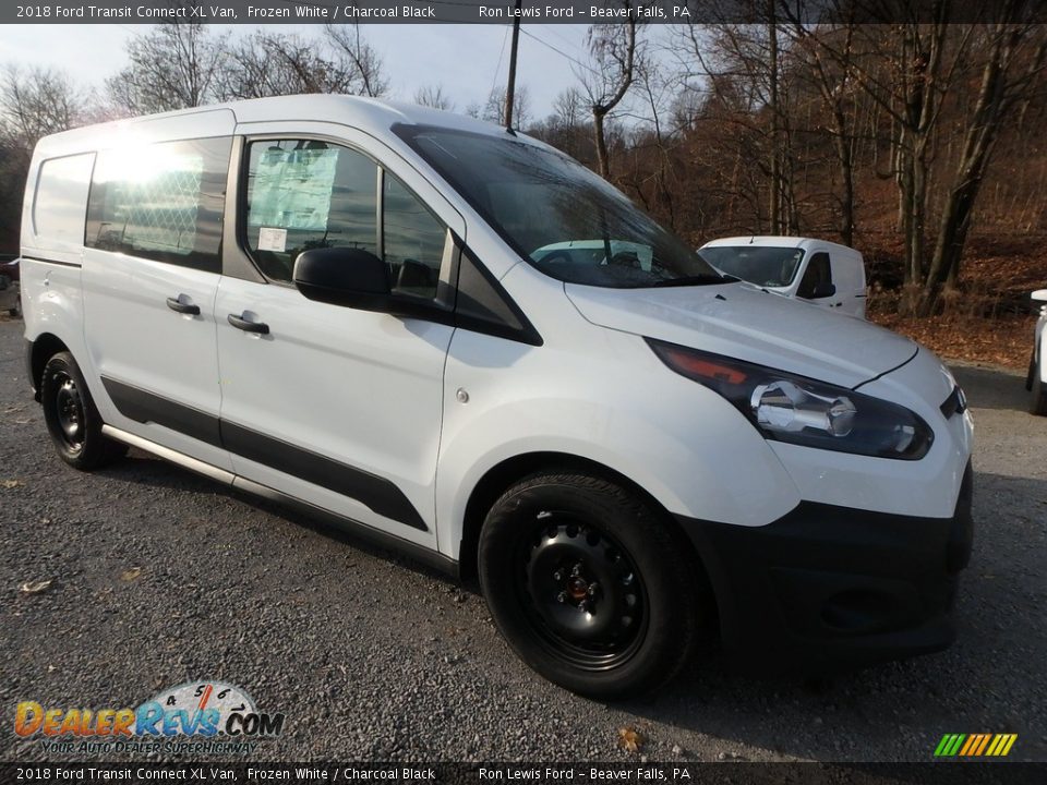2018 Ford Transit Connect XL Van Frozen White / Charcoal Black Photo #11
