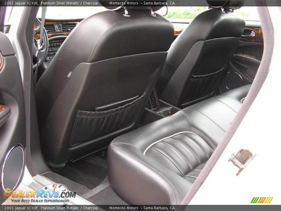 2001 Jaguar XJ XJ8 Platinum Silver Metallic / Charcoal Photo #15