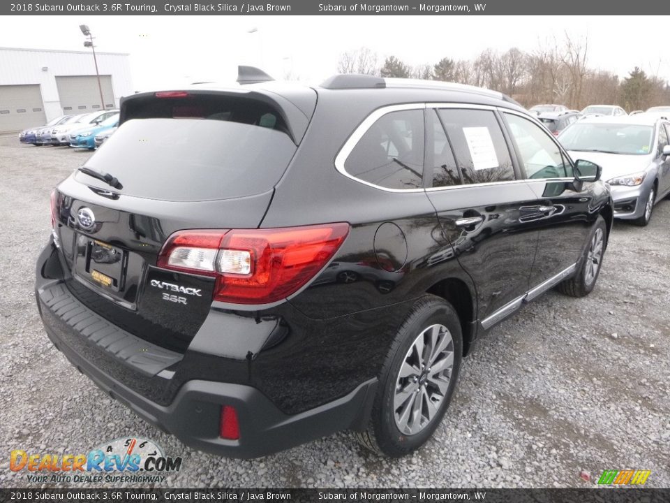2018 Subaru Outback 3.6R Touring Crystal Black Silica / Java Brown Photo #4